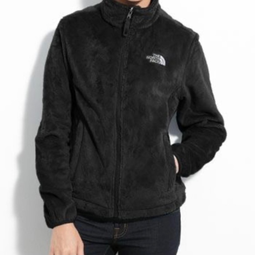 The North Face Black Fuzzy Fleece Jacket Medium - Picture 1 of 8